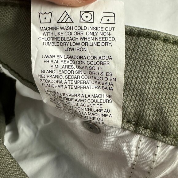 Lee Mens Carpenter Workwear Shorts Muted Olive Size 46 Durable Construction - Picture 7 of 7